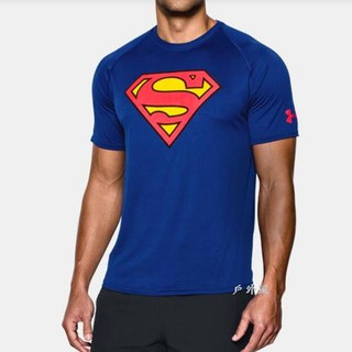 【UNDER ARMOUR】男 英雄系列男子寬鬆型超人T恤