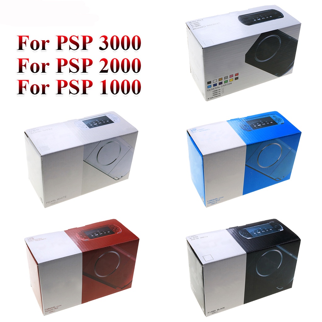 Psp 1000 2000 3000 遊戲機新包裝盒紙箱, 用於 PSP3000 遊戲機