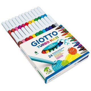 玩得購【義大利 GIOTTO】可洗式兒童安全彩色筆(24色 455000、12色 454000、)