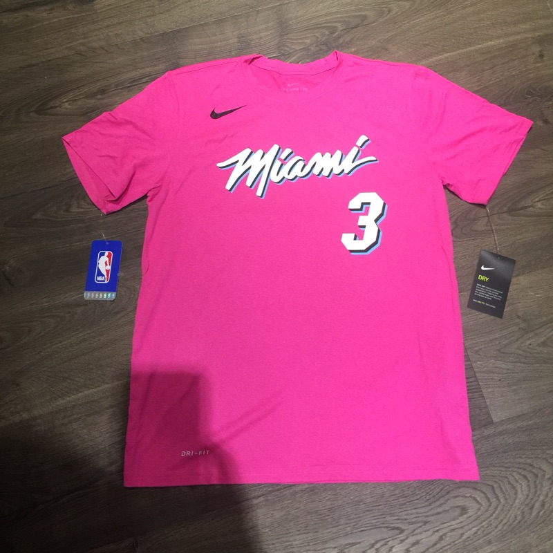 NBA 熱火 城市 韋德 Miami wade size M 短T