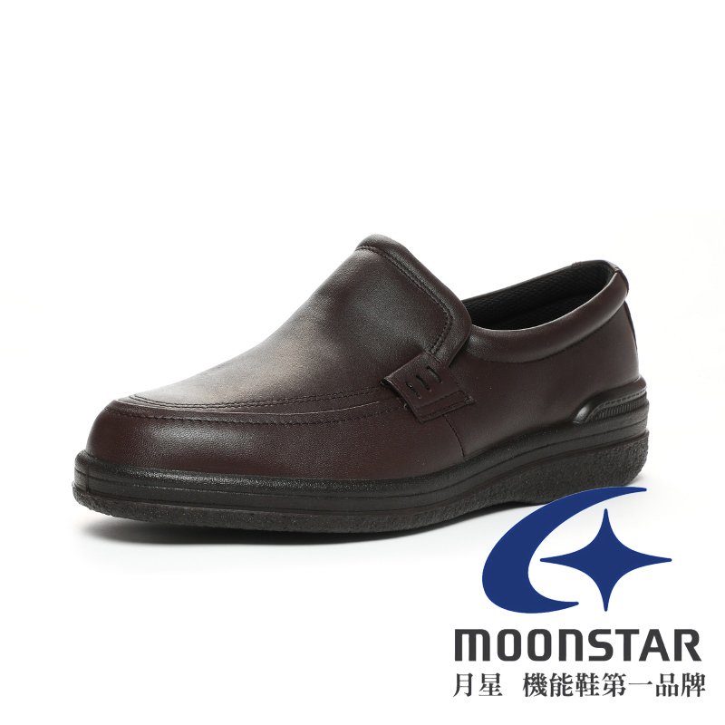 【Moonstar】 男 4E 輕量機能樂活 休閒皮鞋『深咖啡』SFH35039