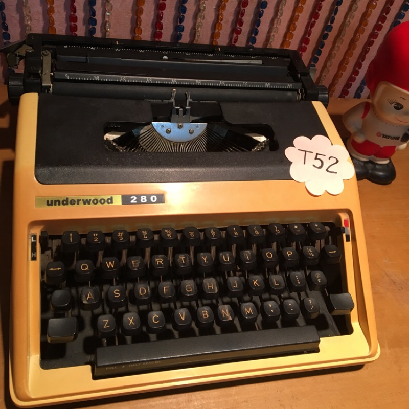 T52早期打字機、沒外殼#打字機#收藏#擺設#未測#僅擺設