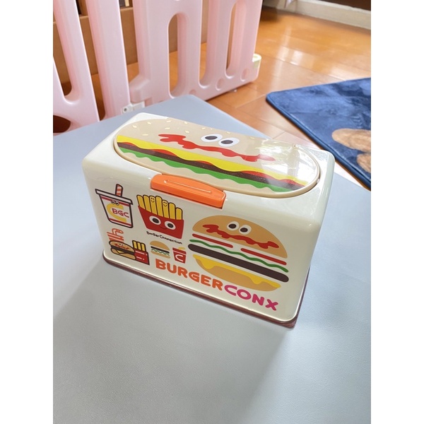 現貨-正版日本漢堡薯條口罩收納盒SKATER