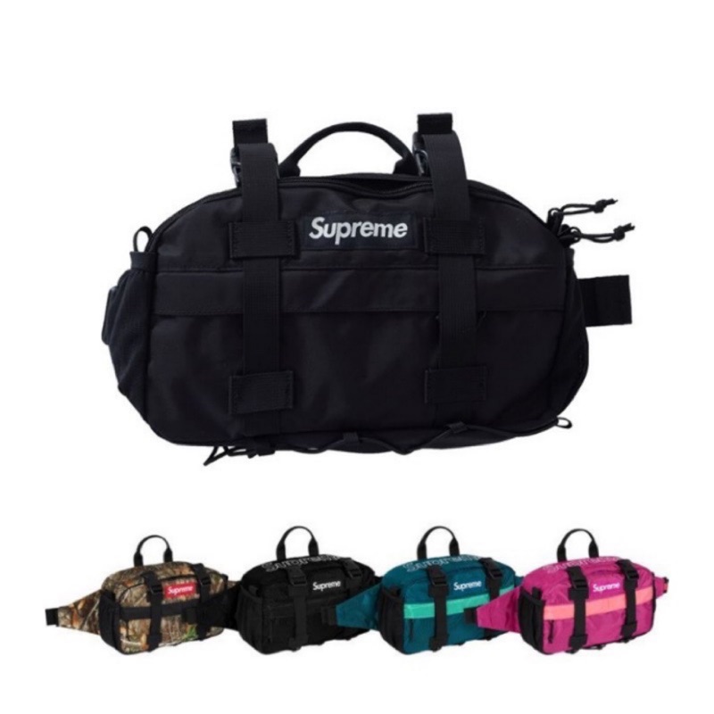 Supreme 47th 黑色腰包 waist bag