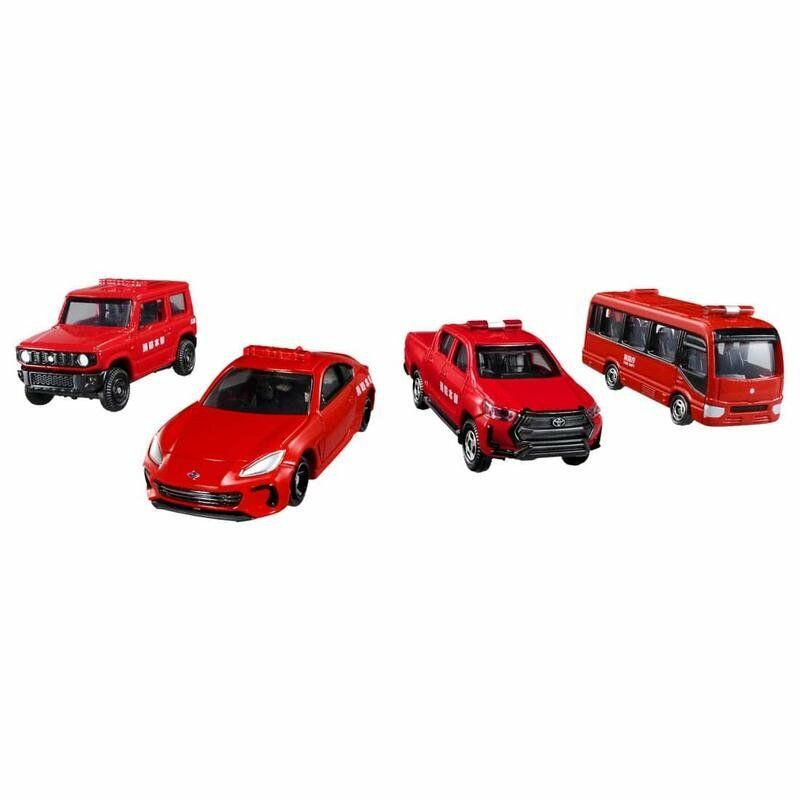 ☆勳寶玩具舖【現貨】TOMY 多美小汽車 TOMICA 出動! TOMICA 消防車組