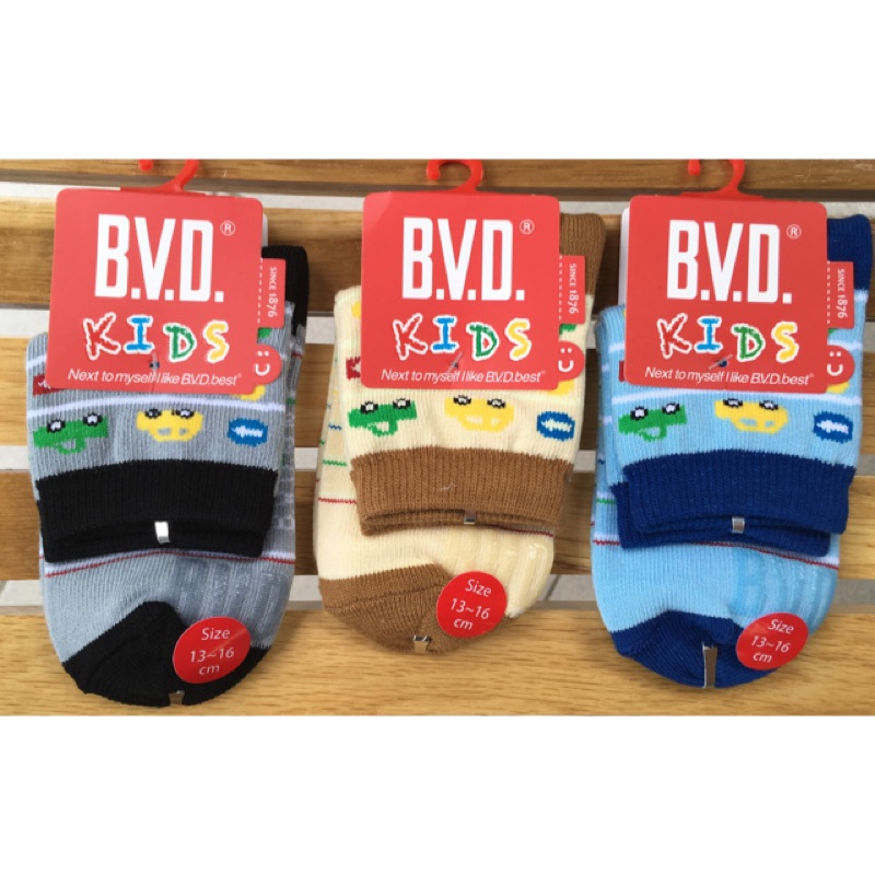 BVD汽車條紋1/2童襪、不喜歡卡通的看這裡13～16cm/17~21cm(沒有止滑)