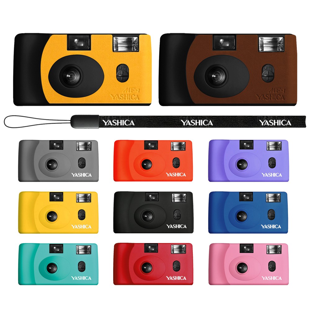 YASHICA MF-1 [閃光燈NG] 底片相機 可換135底片 膠卷 傻瓜相機 含電池+手腕帶+底片 菲林因斯特