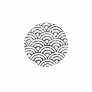 ☆╮Jessice 雜貨小鋪╭☆日本進口 日式 青海波浪紋 銀色 和風 禮品 封口 貼紙 直徑3cm 32枚
