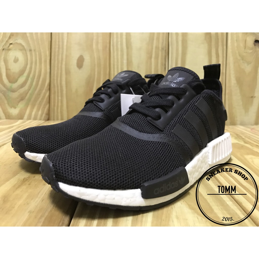 【Tom-m】ADIDAS NMD R1 J 黑白 網布 反光 大童 女鞋 23CM 現貨 S80206