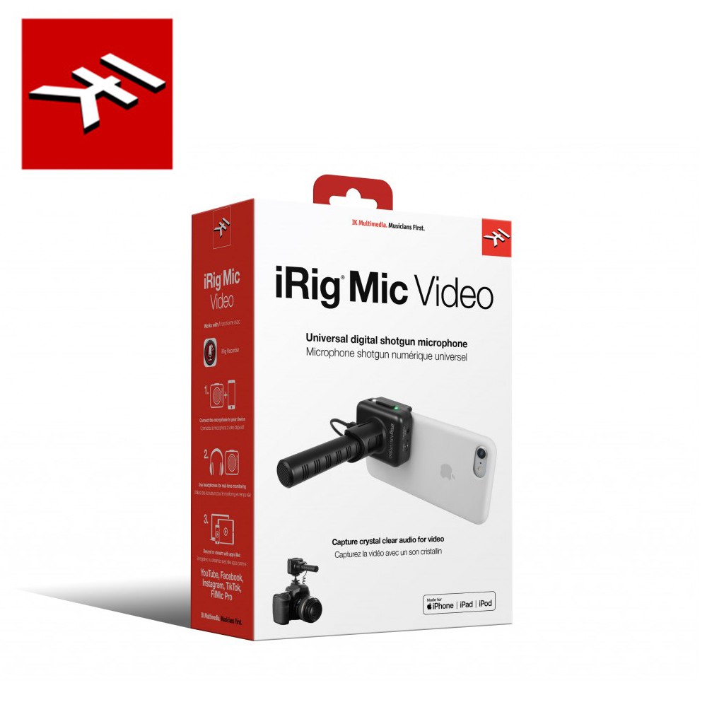 IK Multimedia iRig Mic Video 指向性收音麥克風【敦煌樂器】