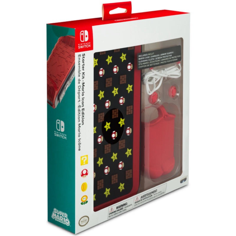 現貨 Nintendo switch 馬力歐啟用包 收納包 Mario icon edition