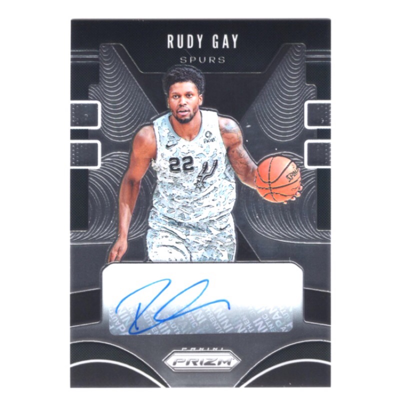 馬刺前鋒 Rudy Gay / Prizm金屬系列銀質簽名卡 NBA 球員卡 簽名卡