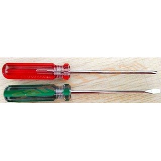 113工具 螺絲起子 紅十字 / 綠一字 小號 軸徑0.3公分 總長13公分 手把長5.5+7.5 裸裝