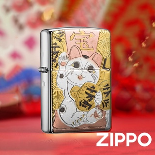 ZIPPO 福氣招財貓防風打火機 日本設計 官方正版 現貨 限量 禮物 送禮 終身保固 ZA-5-81A