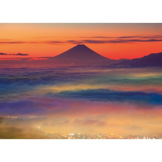 日本進口拼圖（EPOCH）/500片/在雲海中的富士山