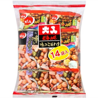 【でん六】日本零食 天六 大人豆 綜合豆果子(14袋)