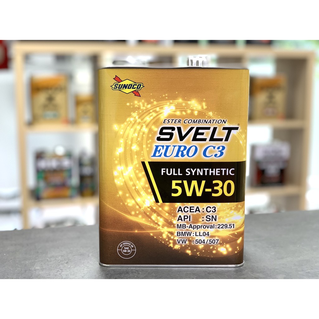 日本製太陽石油sunoco C3 5w30 Svelt Euro 5w 30 日本原裝酯類全合成機油關東車材 蝦皮購物