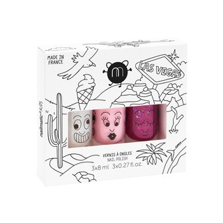 法國 nailmatic 兒童無毒指甲油 – 拉斯維加斯水漾亮彩指甲油 (3入)