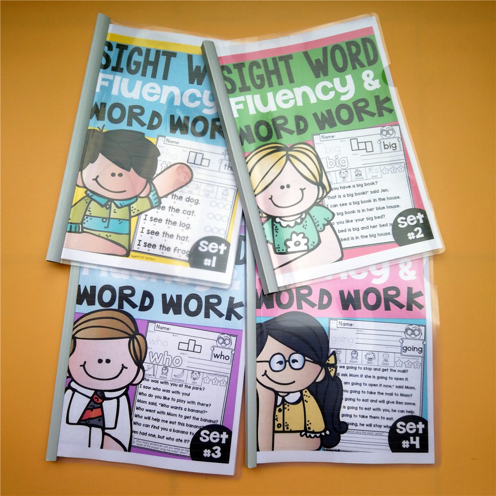 英文早教啟蒙english 單字sight Word流利英語高頻詞游戲表練習冊練習題紙塗色描紅練習趣味練習 蝦皮購物