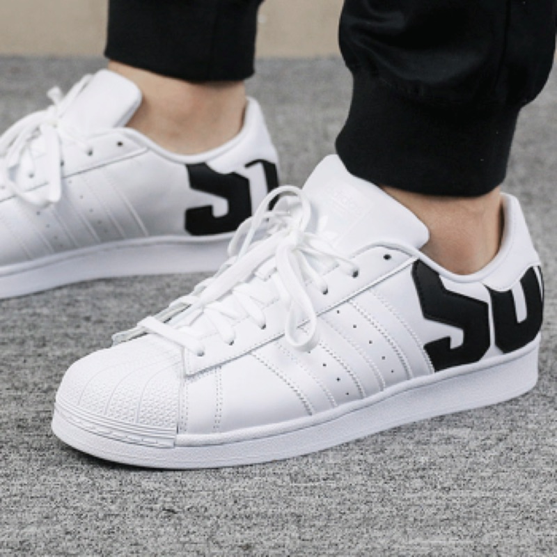 adidas originals superstar 白底黑字logo B37978 | 蝦皮購物