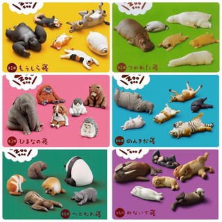 日版 休眠動物園 休眠動物 睡眠動物 睡覺動物 柴犬 柯基 刺蝟 刺刺 轉蛋 模型 公仔 療癒 擺飾 玩具