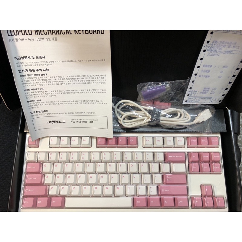 Leopold FC750R PD機械式鍵盤 RITA白粉色 英文-紅軸