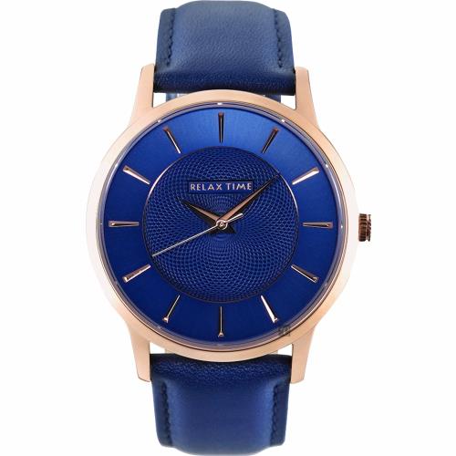 【聊聊私訊甜甜價】【Relax Time】Classic 經典系列手錶-玫x藍/36mm(RT-88-3M)