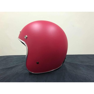 PENGUIN 海鳥 PN 786 786 半罩 3/4罩 復古帽 安全帽 外銷款 素色 消光桃紅 桃紅
