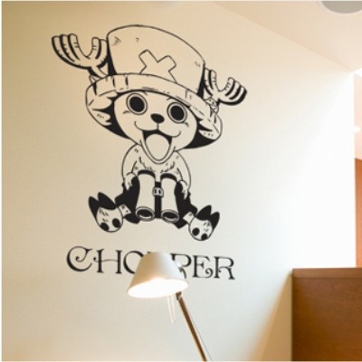 海賊王喬巴卡通版創意動漫兒童宿舍個性墻壁裝飾防水墻貼紙特價