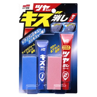 SOFT 99 去小傷痕組合(各種顏色車適用) 去傷研磨劑 上光劑 恢復光澤【R&B車用小舖】#B735