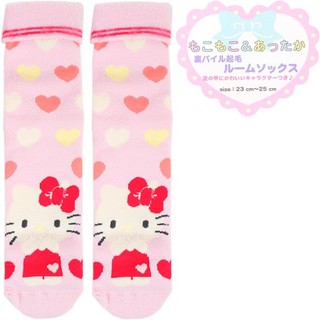 日本進口 776667 保暖 毛織 長筒襪 凱蒂貓 三麗鷗 kitty KT 凱蒂貓 過膝襪 保暖 睡眠襪 大腿襪 襪