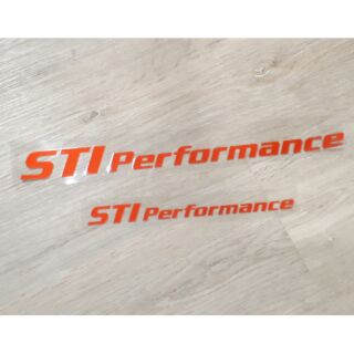 STI performance貼紙 Sbaru貼紙