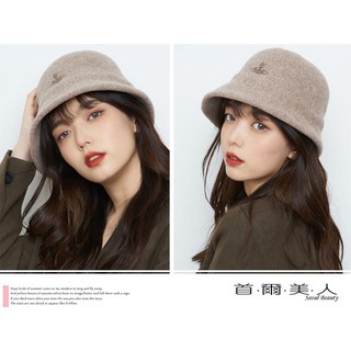 首爾美人✅日本單Vivienne 羊毛土星logo可調節漁夫帽✅