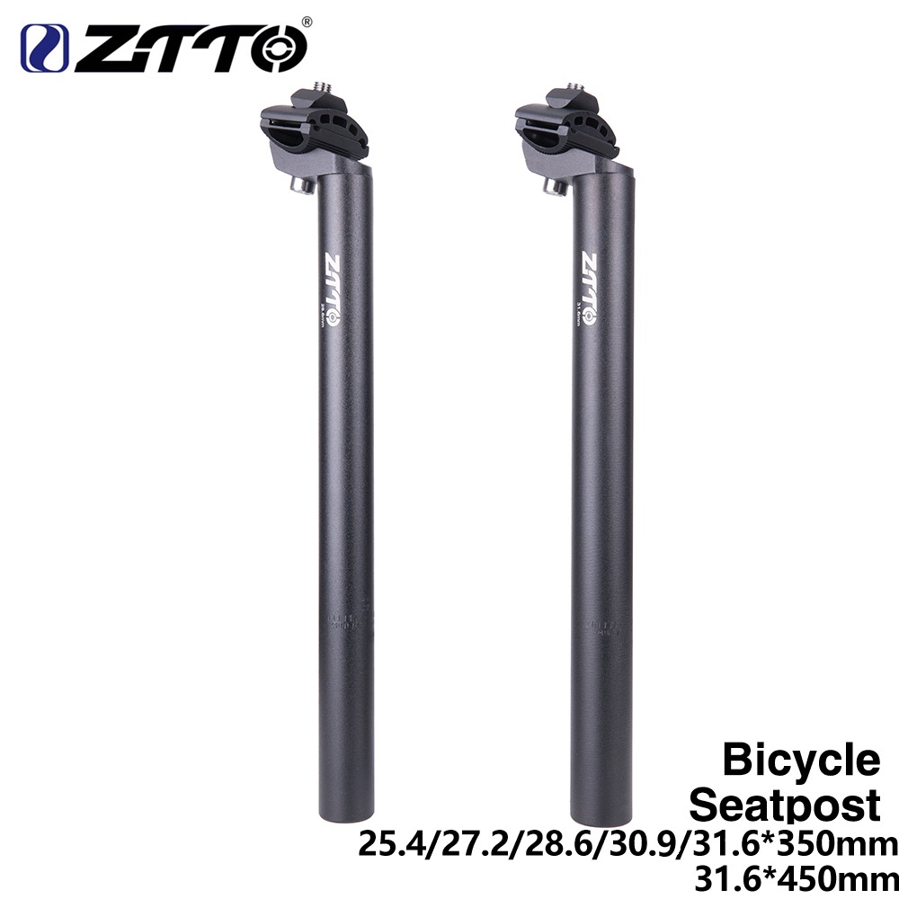 Ztto MTB 公路自行車零件座桿 25.4 27.2 28.6 31.6 350mm 31.6 450mm 座桿超輕