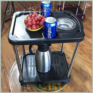 麻將桌茶几 臺灣出貨 麻將機茶几棋牌室茶水架不銹鋼管煙缸加厚塑膠配件麻將桌茶几 小書桌 【多功能麻將茶几】