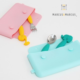 加拿大MARCUS MARCUS 輕巧矽膠餐具收納袋(2色可選)【安琪兒婦嬰百貨】