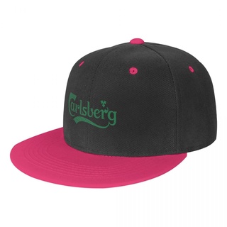 Carlsberg Logo 嘻哈棒球帽 印花鴨舌帽太陽帽子 板帽 嘻哈街舞帽 平沿帽 潮帽 平簷撞色帽 男女帽 情侶棒