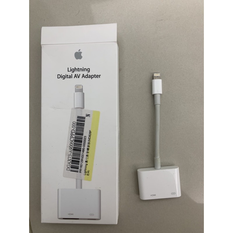 Apple 原廠 Lightning Digital AV Adapter HDMI 轉接器 1450元購入 二手出售