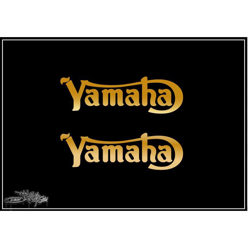 [LDS]  防水貼紙 YAMAHA 復古款 (愛將 側蓋.霧面金.消光金.NORTON 英倫 咖啡