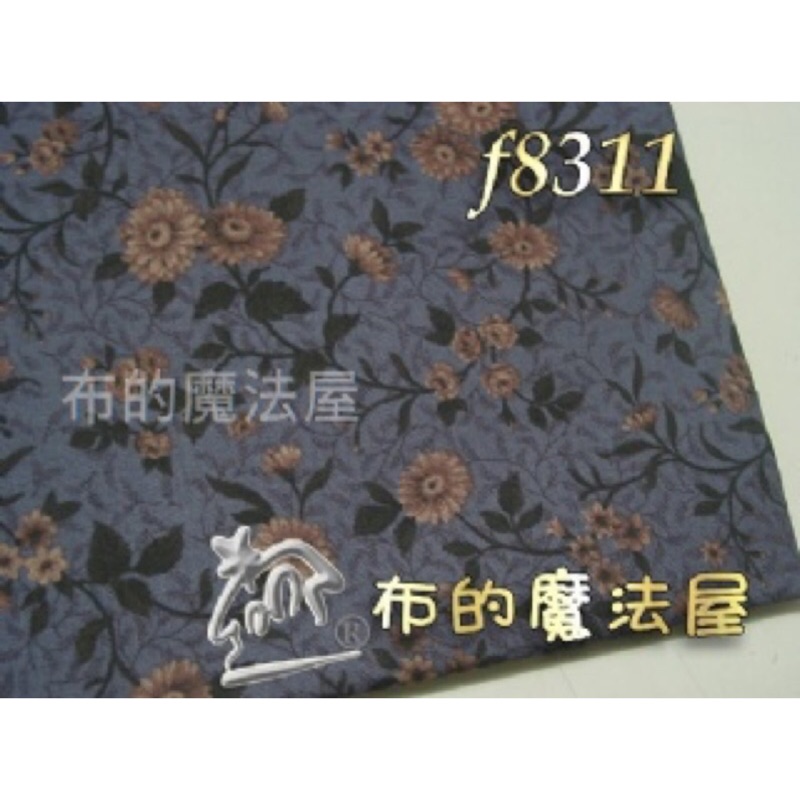【布的魔法屋】f8311古典花.藍.純棉布料quilt gate日本進口布料(拼布布料/拼布材料/手工藝材料/可作拼布包