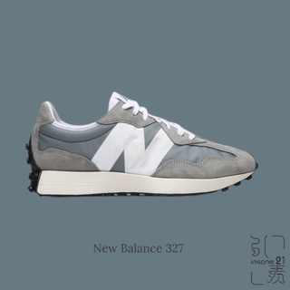 NEW BALANCE 327 元祖灰 灰白 原版配色 情侶 增高 MS327LAB【Insane-21】