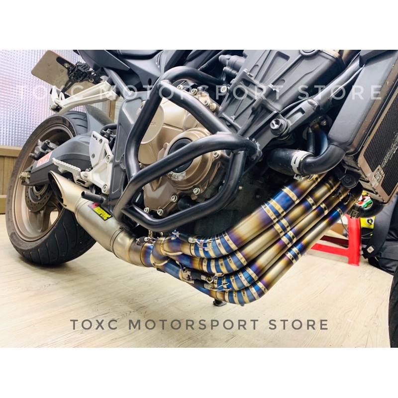 Cb650r cbr650r Akrapovic 四孔蠍 單孔蠍 三孔蠍 鈦前段 鈦合金 前段 mt09 xsr900