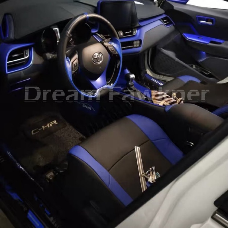 豐田toyota C Hr Chr 卡夢碳纖維改裝 汽車改裝 內飾貼膜 飾件 水轉印 改裝品 蝦皮購物