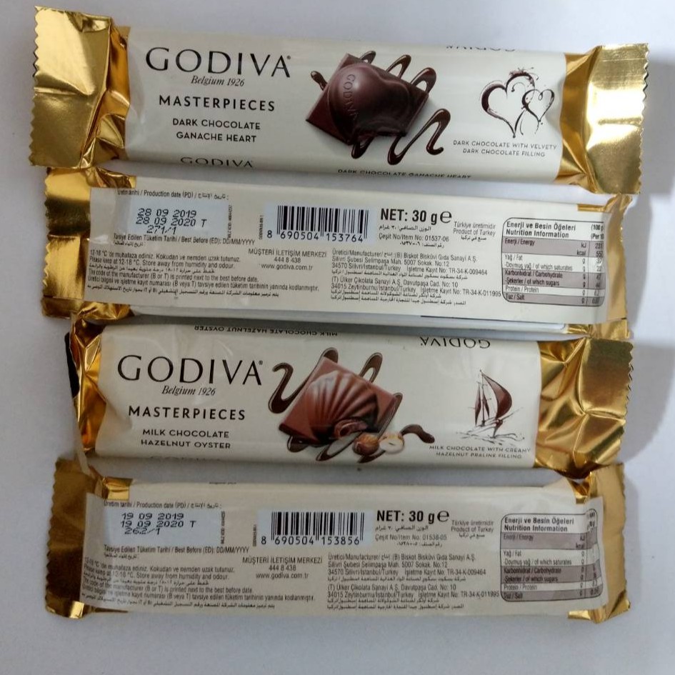 GODIVA 大師之作系列 貝殼牛奶榛果巧克力&amp;濃情密意黑巧克力(防疫期間無法出國，就吃巧克力)