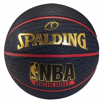 SPALDING 斯伯丁 NBA Highlight Rubber 籃球 7號 紅