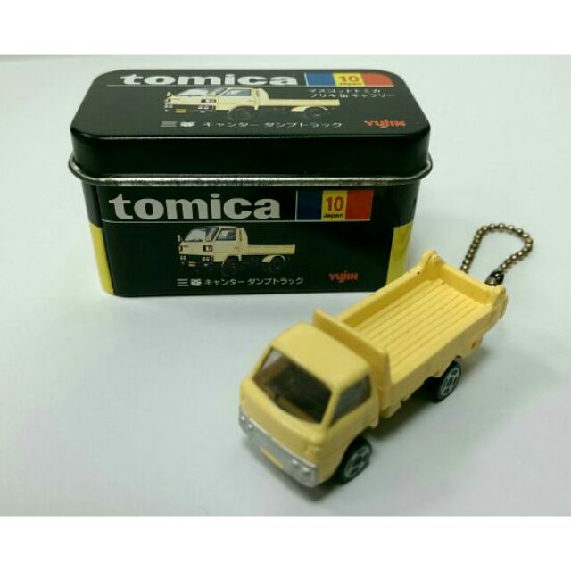 Tomica絕版黑盒鐵盒No.10 Tin Box扭蛋三菱黃色貨車