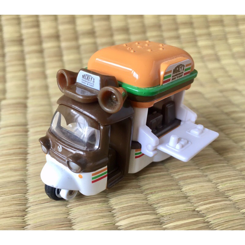 TOMICA小汽車-多美小汽車-迪士尼disney-米奇漢堡車、早餐車、迷你合金車（限定）無盒