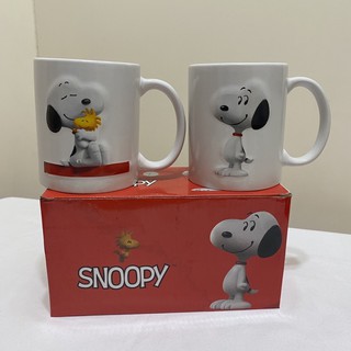 史努比 浮雕 立體 馬克杯 兩入 對杯 情侶杯 snoopy