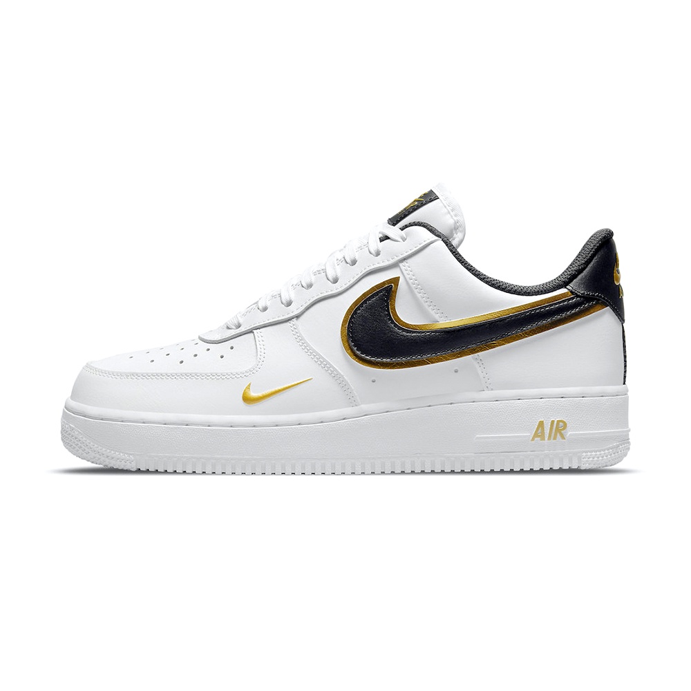 Nike Air Force 1 React LV8 男 白黑金 經典 運動 休閒鞋 DA8481-100