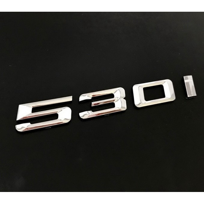 圓夢工廠 BMW 寶馬 E60 E61 F10 F11 530I 530i 尾門鍍鉻車標 字貼 字標 同原廠字型